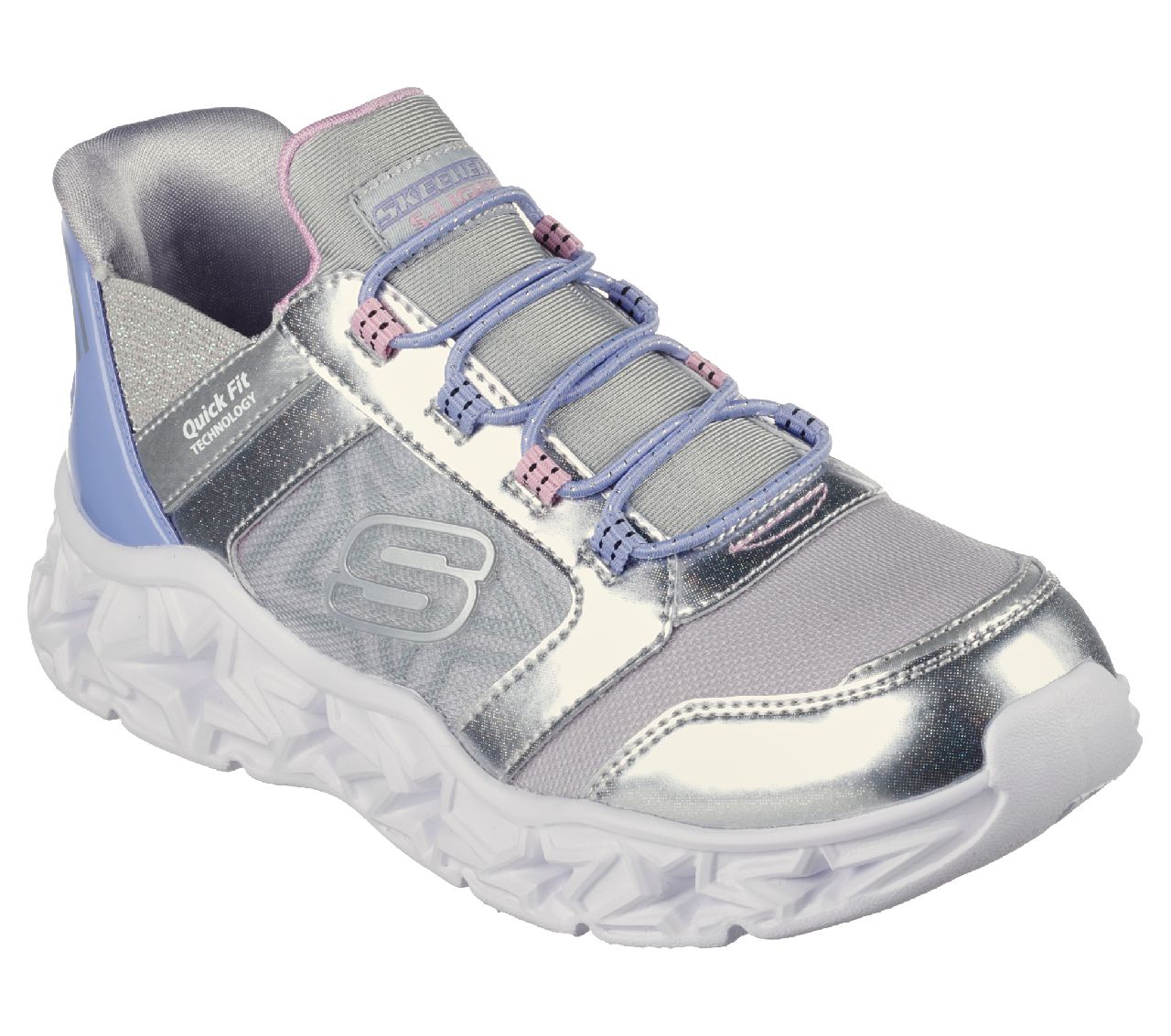 Girls Kids' Skechers Slip-Ins: Galaxy Lights - Bright Cosmic in Grey