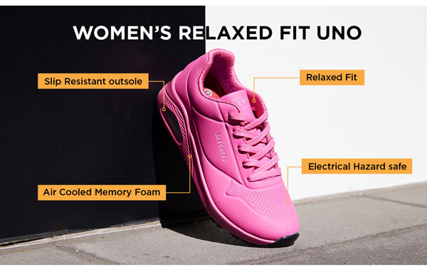Skechers Women's Work Relaxed Fit: Uno Slip Resistant